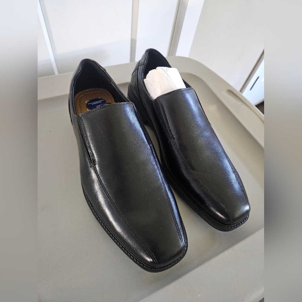 Apt 9 mens size 10 black dress work office professional event Loafers New